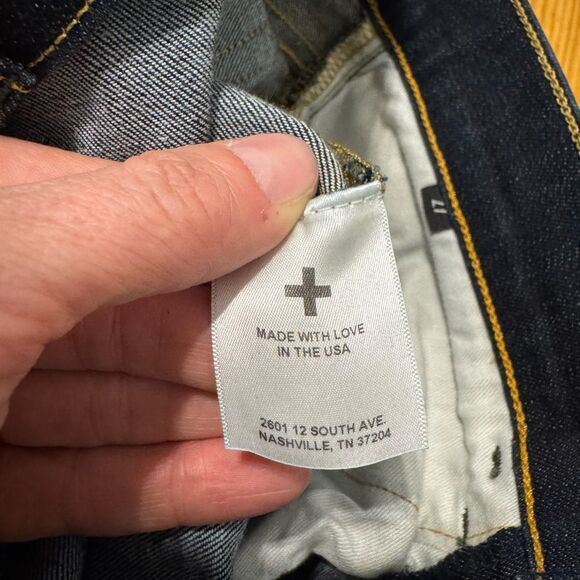 NWOT Imogene + Willie Jeans Imogene Slim Size 27 Handmade USA Dark Wash - Picture 10 of 12